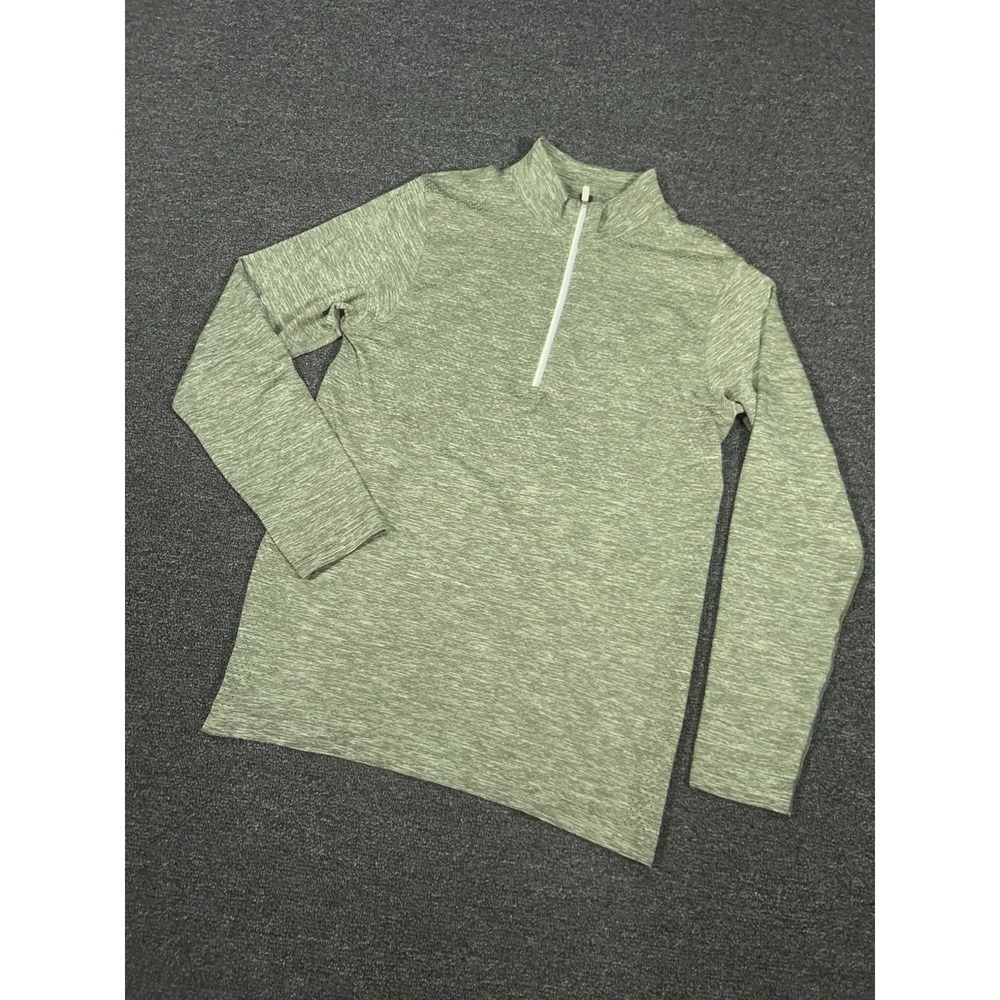 Lululemon Metal Vent Tech 1/4 Zip Men's Small Green Performance Gym Training